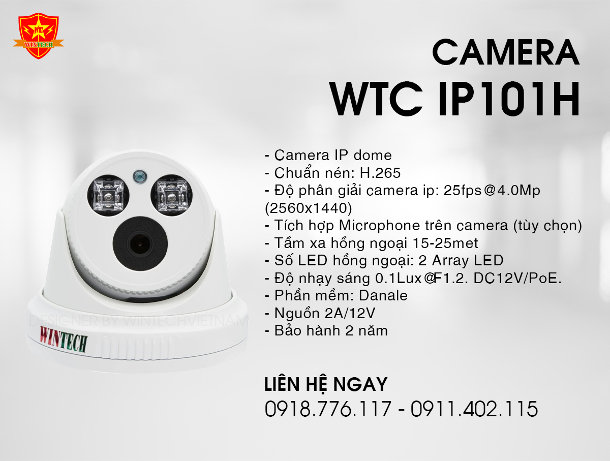 Camera AHD WTC - D101H - 2.0MP​​​​​​​