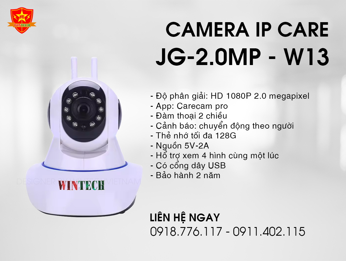 Camera IP Care JG-2.0MP - W13