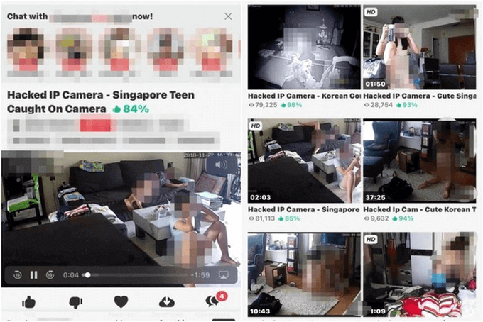 Nhiều hình ảnh riêng tư, nhạy cảm của người dùng bị tin tặc lấy cắp thông qua các hệ thống camera giám sát (Ảnh: Twitter).
