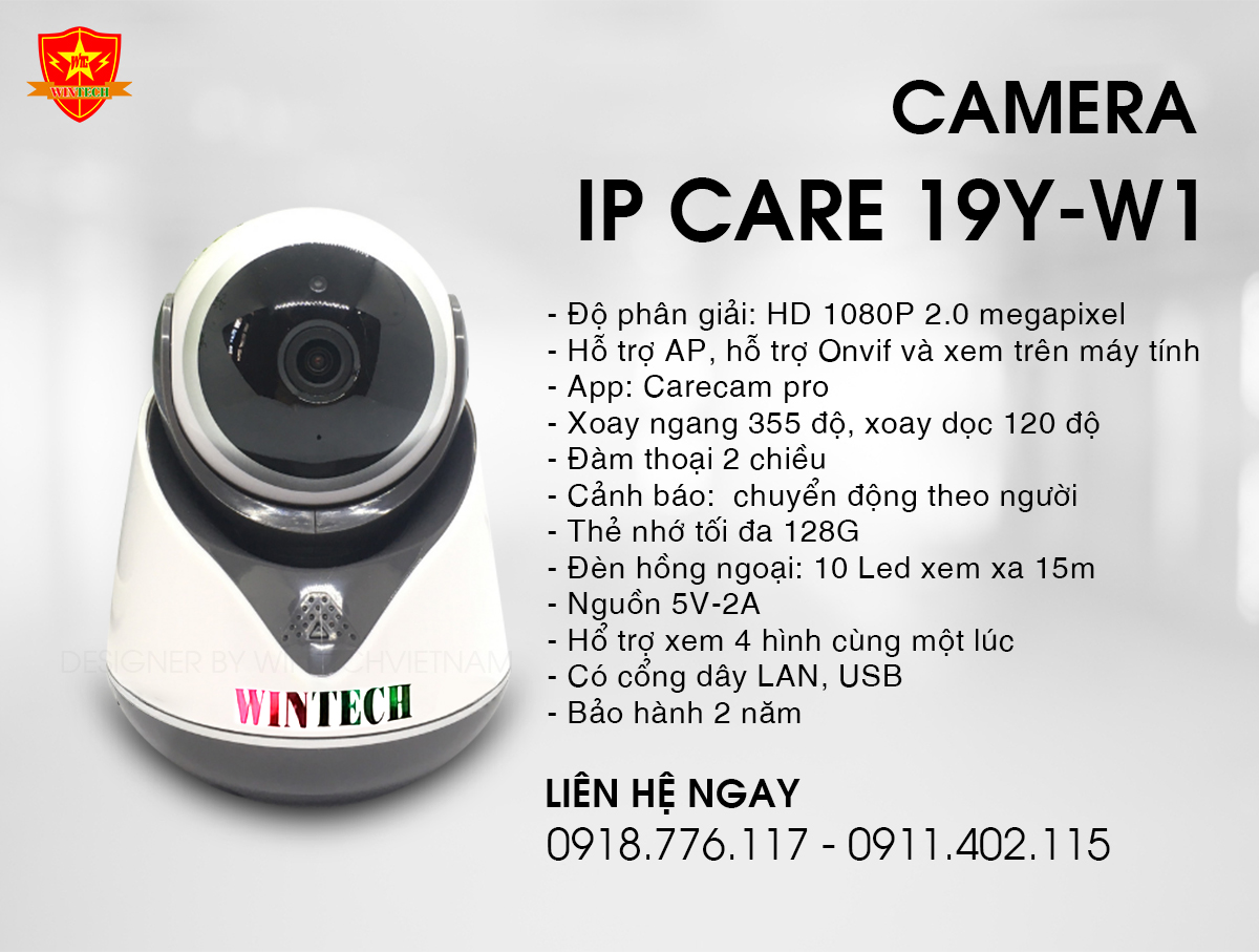 Camera WiFi 19Y-W1 WinTech độ phân giải 2.0MP