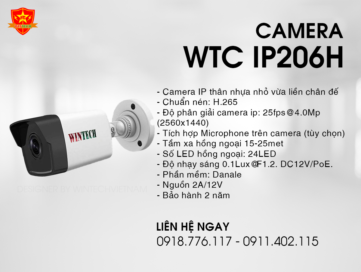 Camera WTC IP206H - 4.0MP