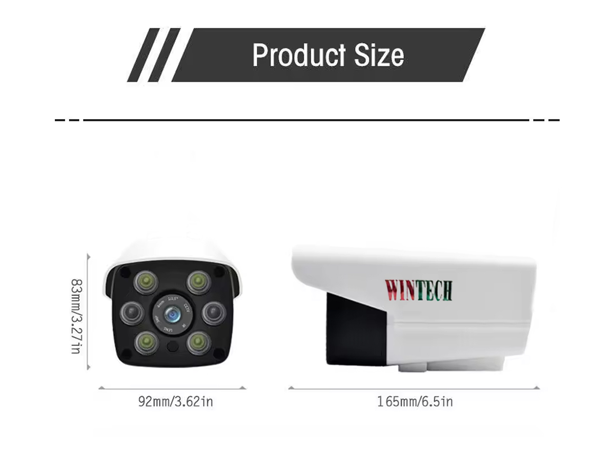 Camera WTC IP501H - 4.0MP -  POE+MIC