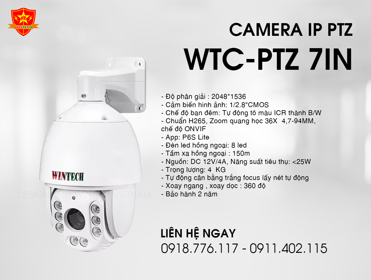 Camera IP PTZ 7IN