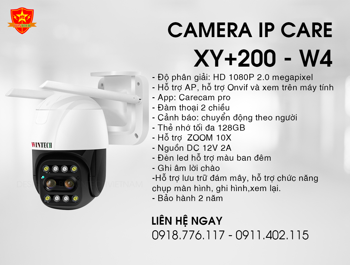 Camera IP Care XY+200 - W4 dạng PTZ